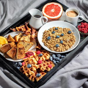 Breakfast in Hotel Room