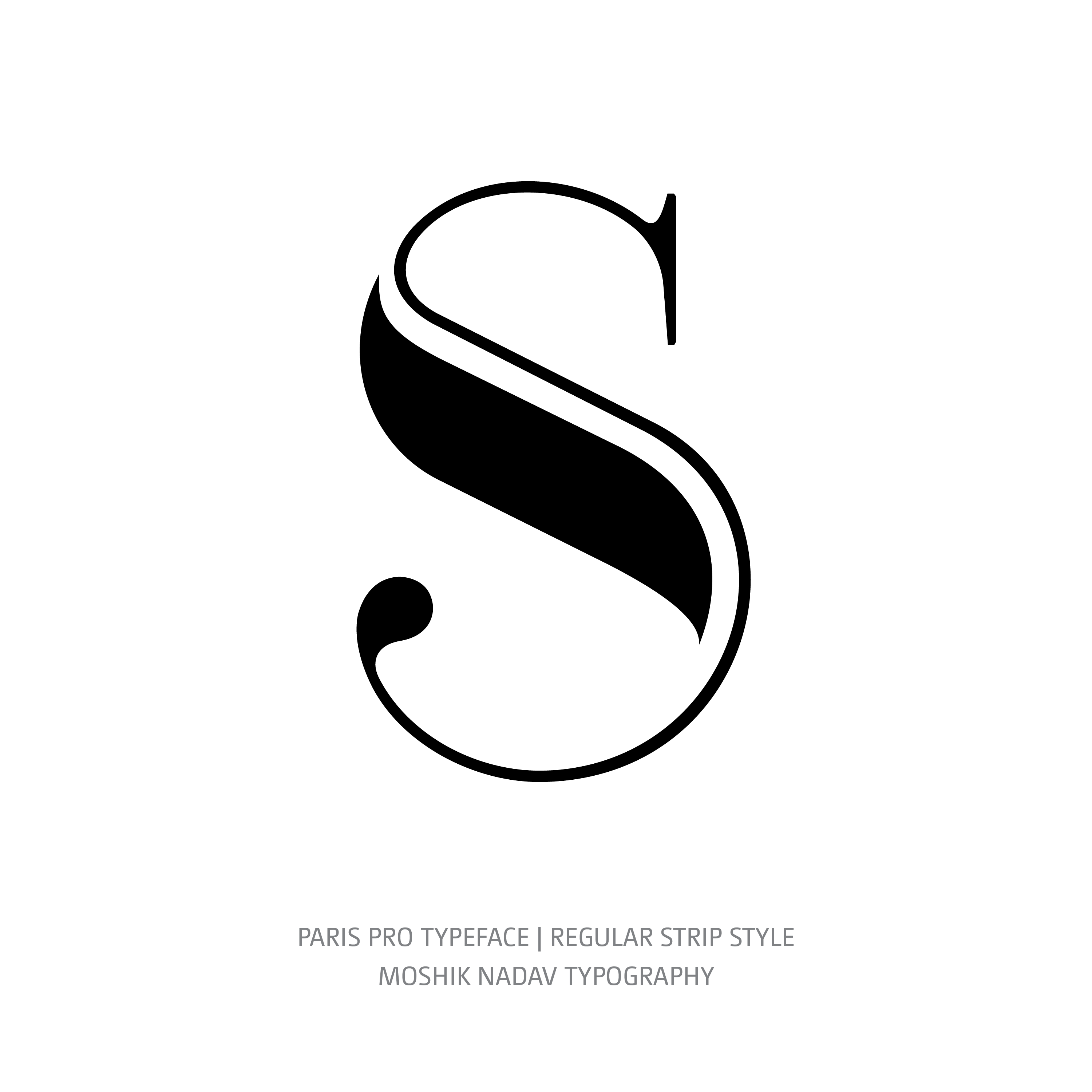 Paris Pro Typeface Regular Strip S