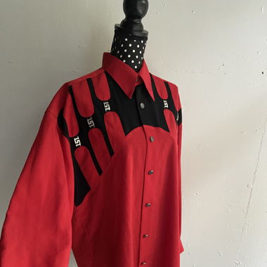 80s Vintage Bluse im Versace Stil 
