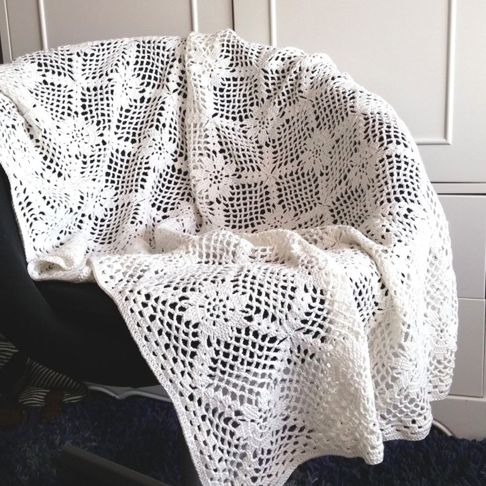 Granny square vintage bedsprei "La nostalgie"