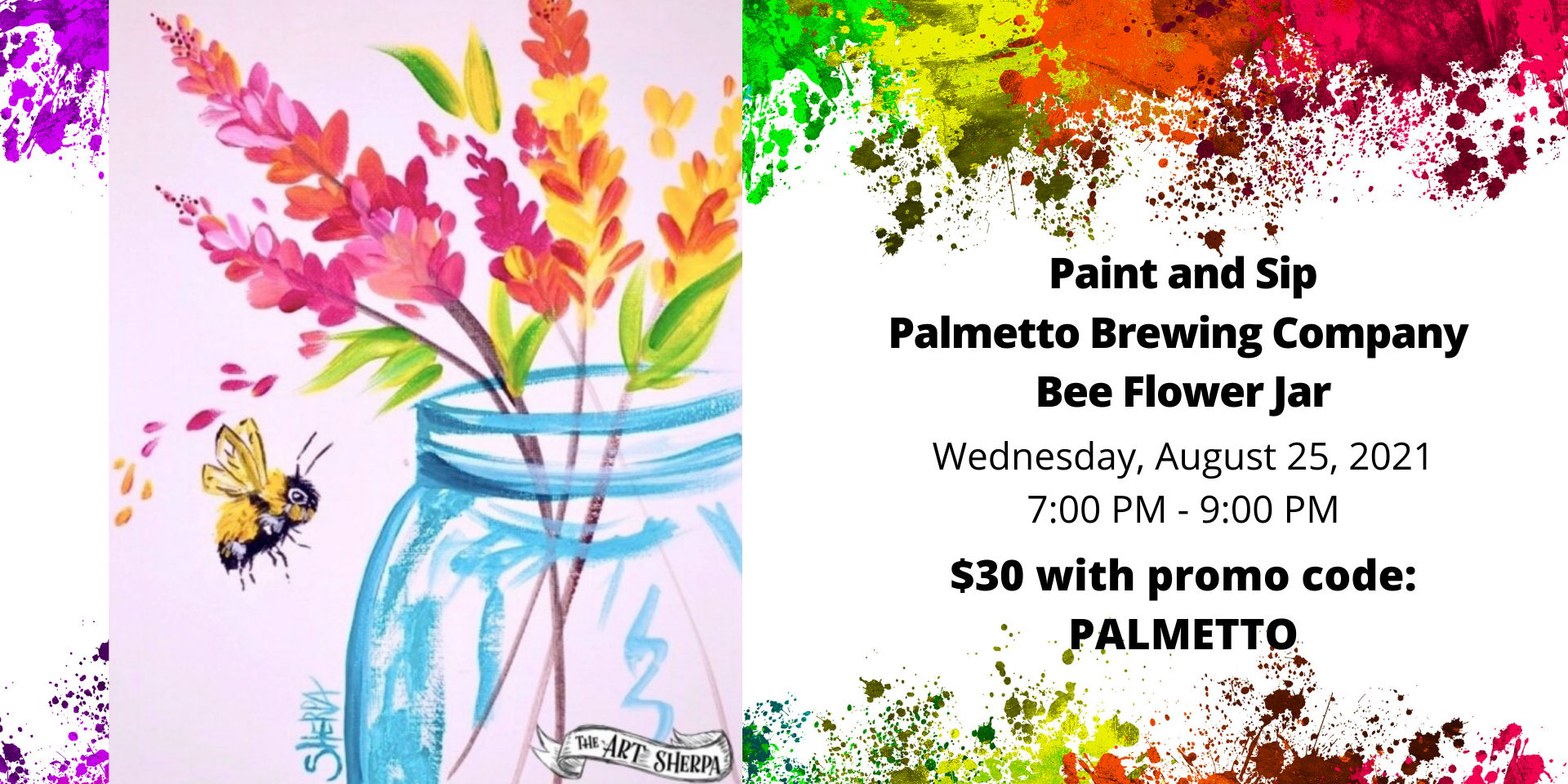 Paint and Sip @ Palmetto Brewing Co. promotional image
