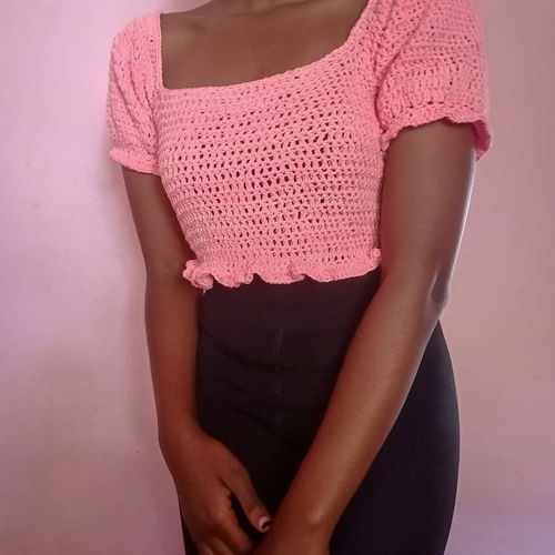 EENVOUDIGE PUFFSLEEVETOP