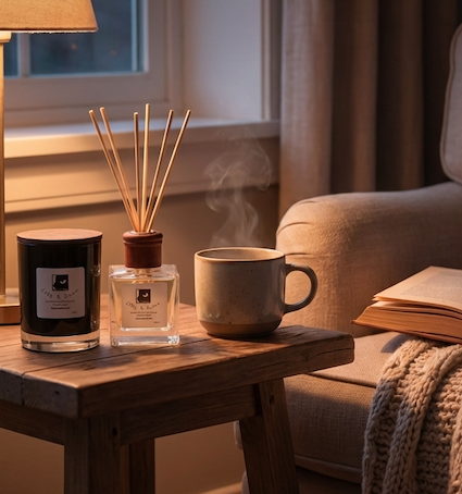 Soy Candle & Reed Diffuser Combo - Sandalwood