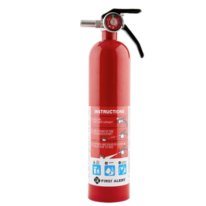 First Alert HOME1 Rechargeable Standard Home Fire Extinguisher UL Rated 1-A:10-B:C, Red