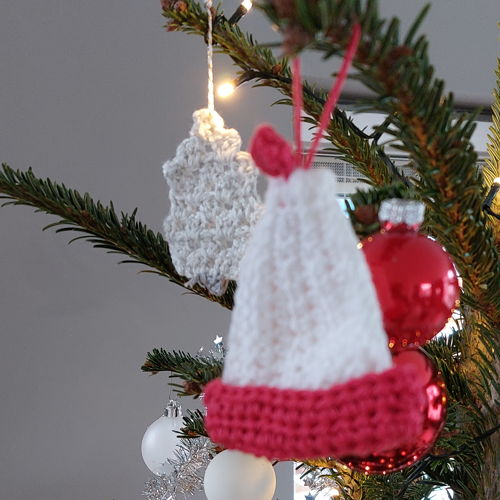 Kerstmuts-hanger voor in de kerstboom