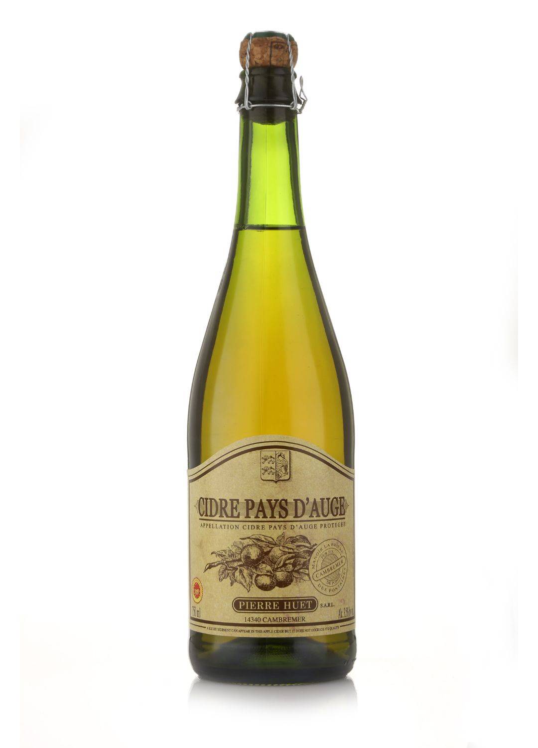 Bottle of Pierre Huet Cidre Pays d'Auge Demi-Sec form French Cider & Spirits