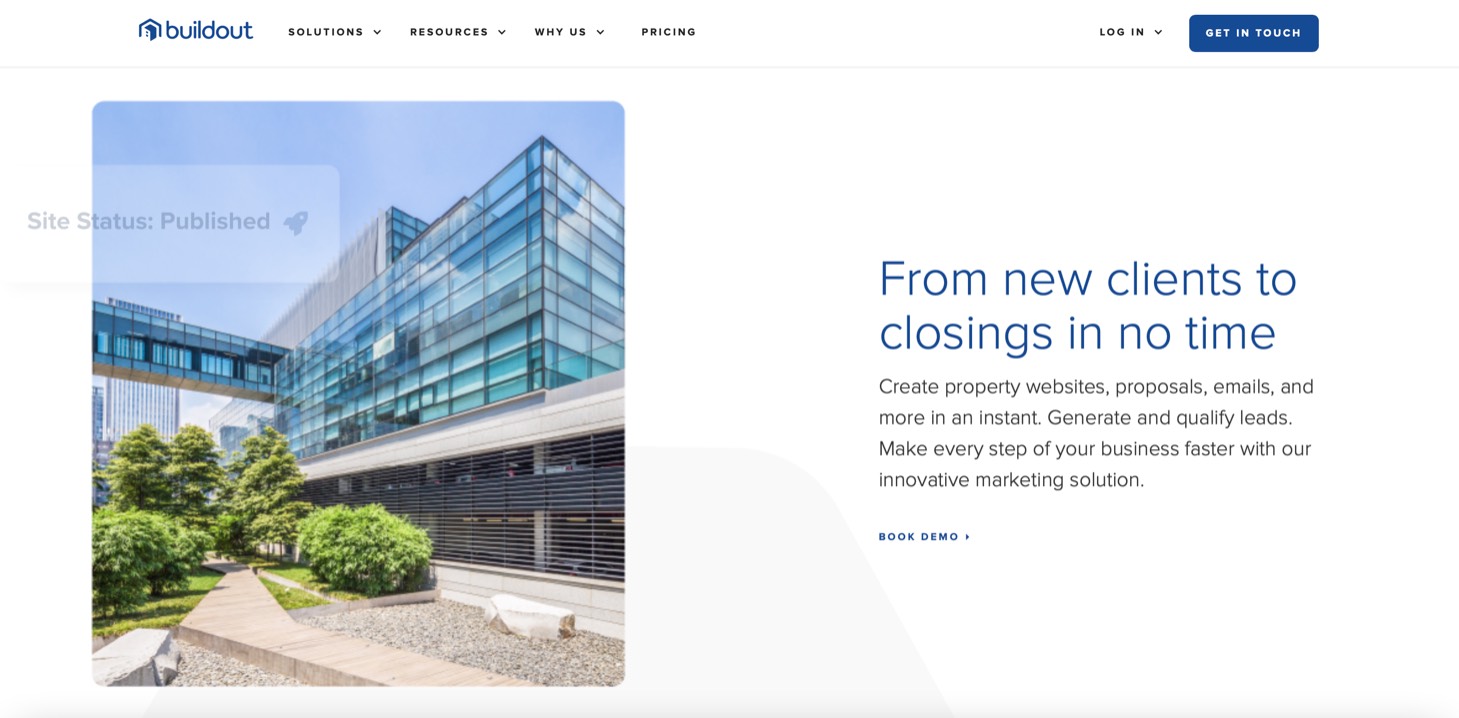 Buildout product / service