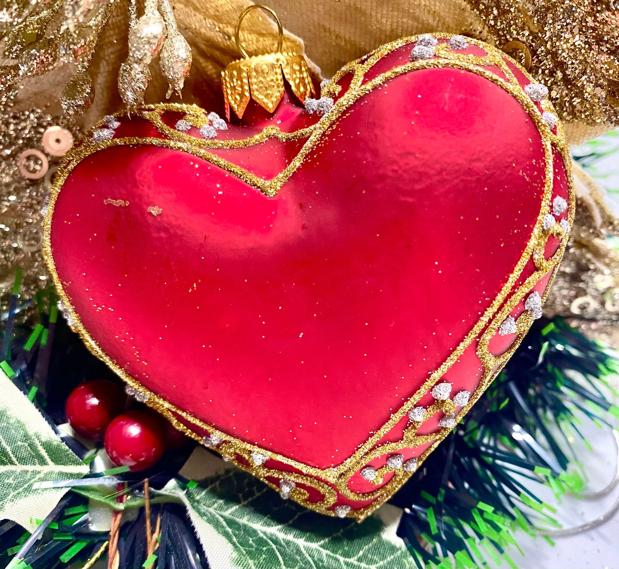 Heart Tree Red Bauble - Image 5