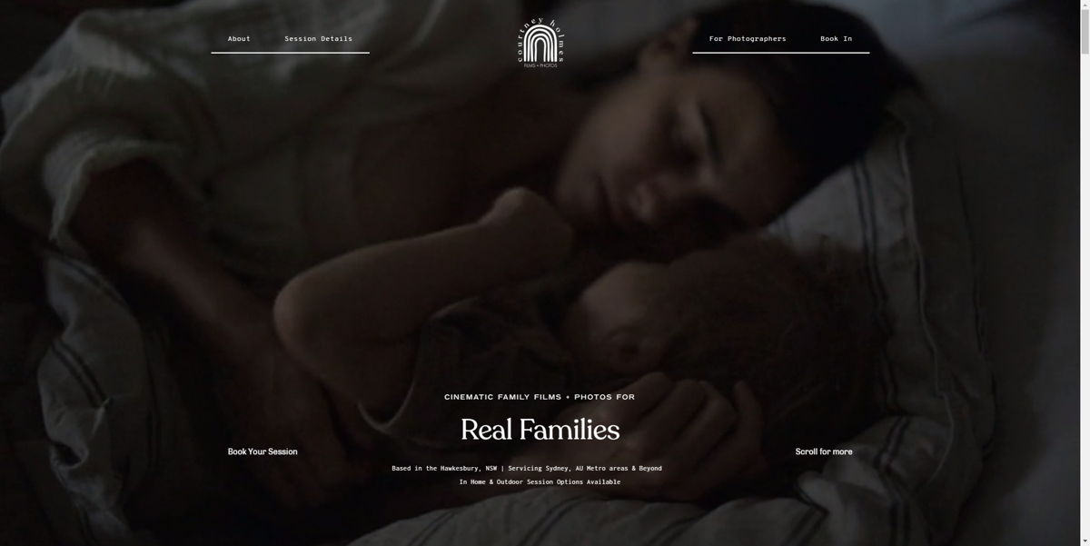Screenshot of Courtney Holmes, from the videography websites collection.
