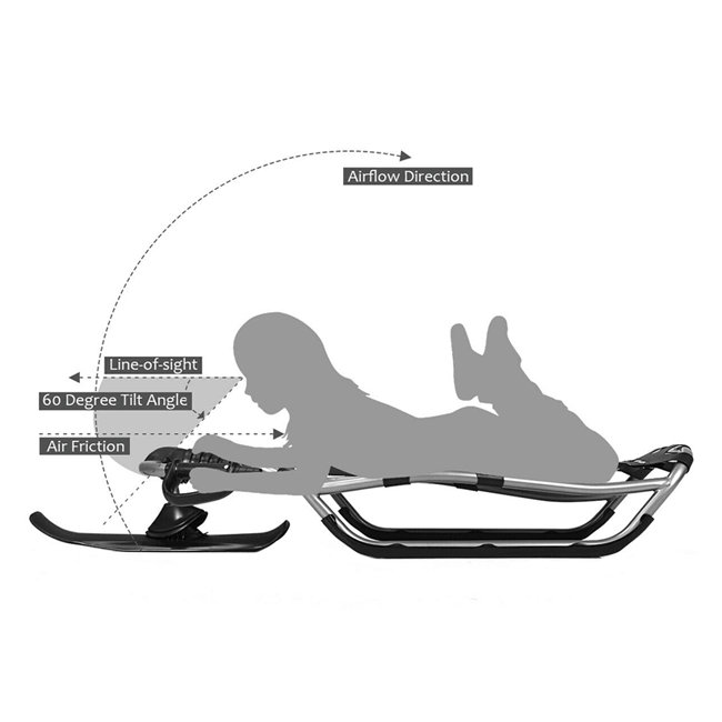 Large Heavy Duty Snow Racer Sled