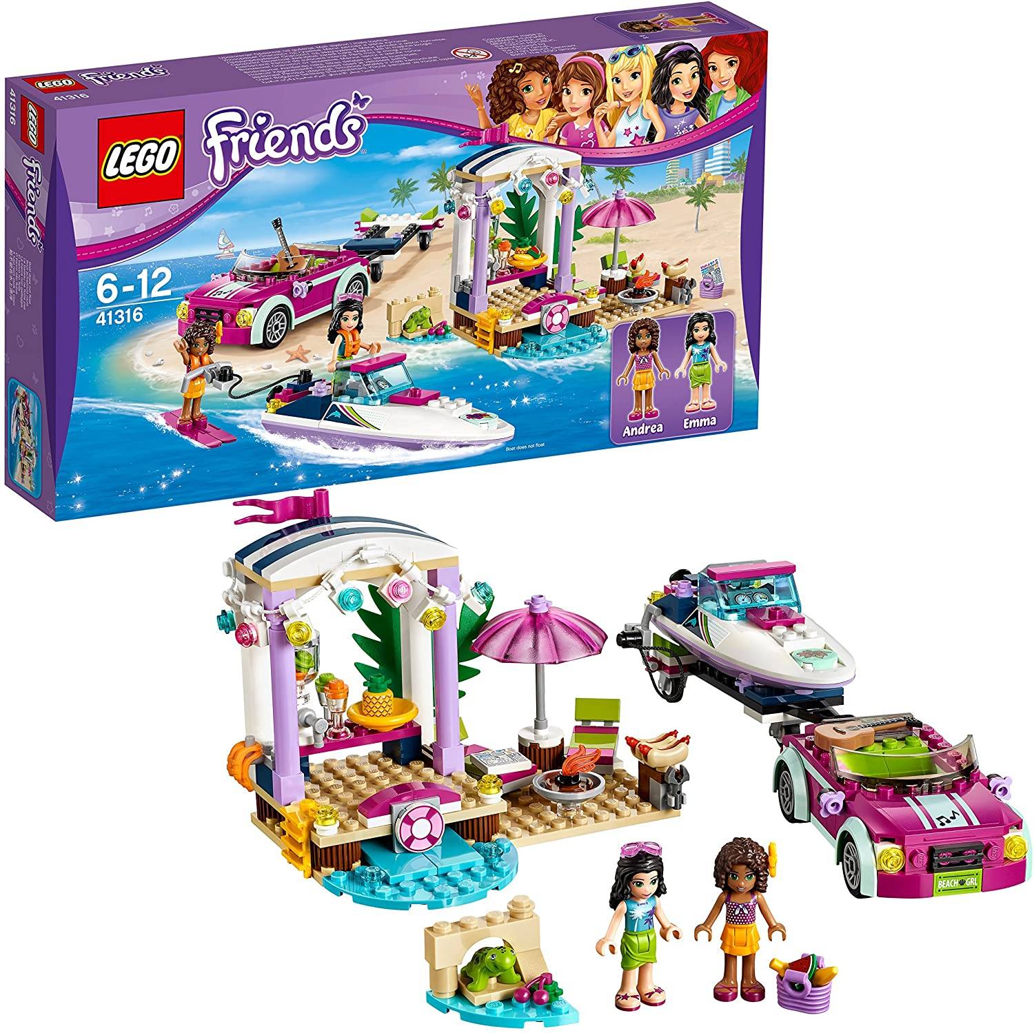  LEGO Friends Andrea’s Speedboat Transporter