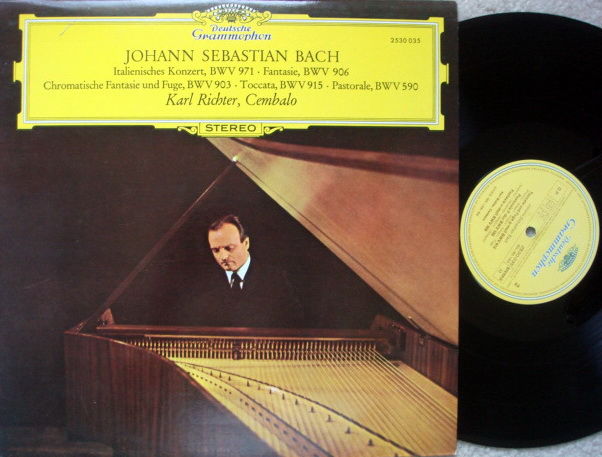 DG / KARL RICHTER, - Bach Works for Harpsichord, MINT!