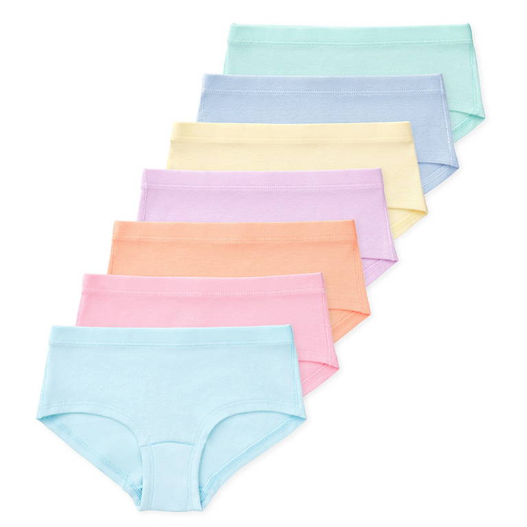 Maddie Girls Organic Boyshorts - Rainbow Mist