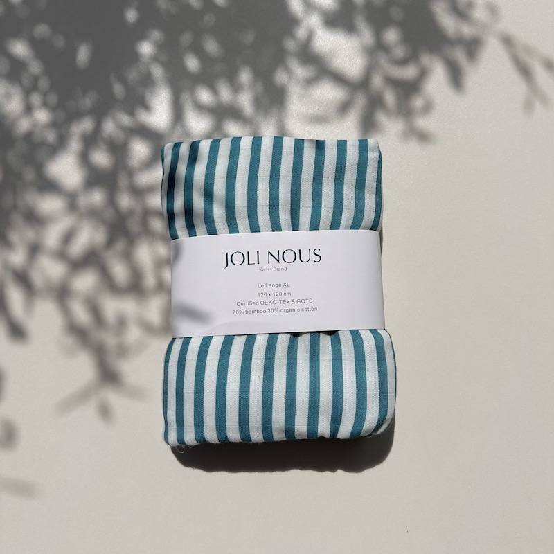 Lange XL Joli Nous en bambou et coton bio GOTS, doux et absorbant pour bébé babyshower cadeau naissance