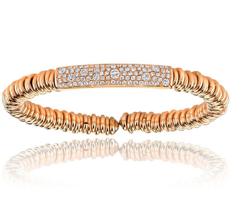 diamond bracelet in rose gold