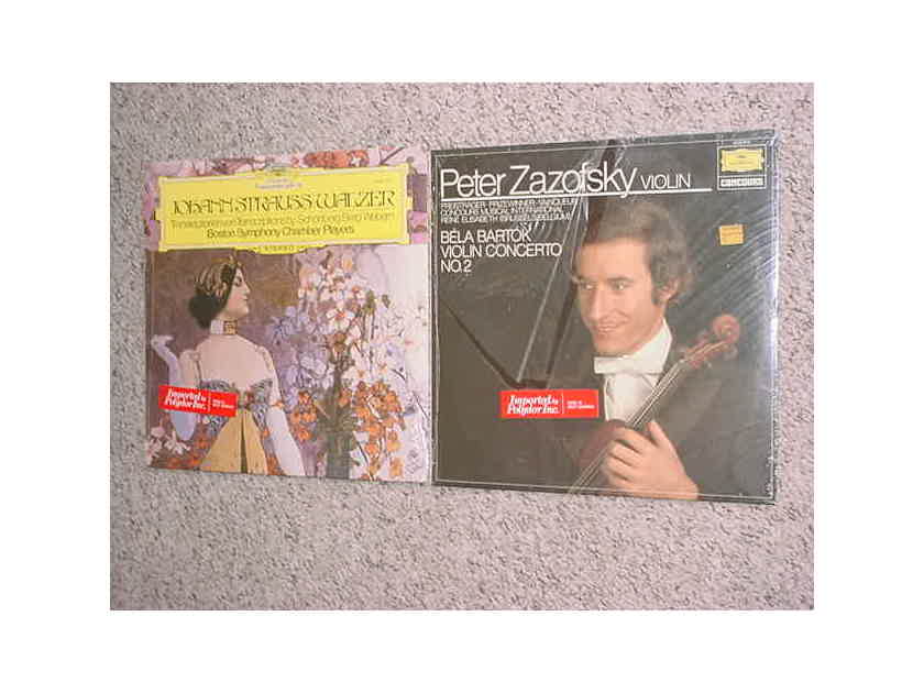 SEALED Deutsche Grammophon - 2 LP RECORDS Johann Strauss Walzer & Peter Zazofsky violin see add