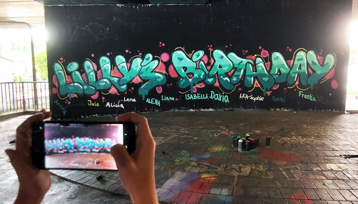 graffiti kindergeburtstag stuttgart liane