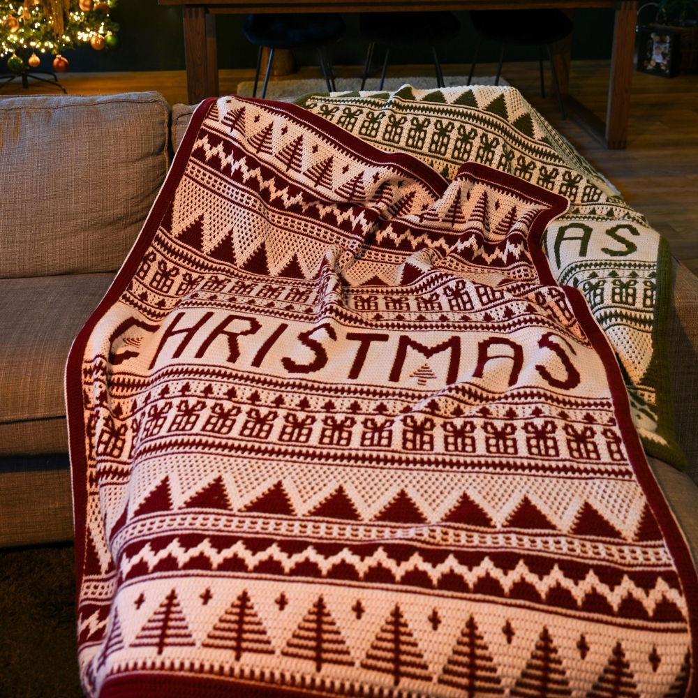 Christmas Blanket Overlay Crochet