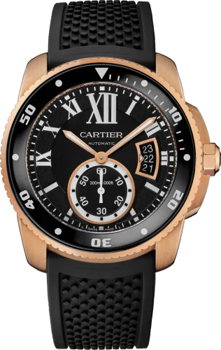 Calibre de Cartier Diver Pink Gold / Black