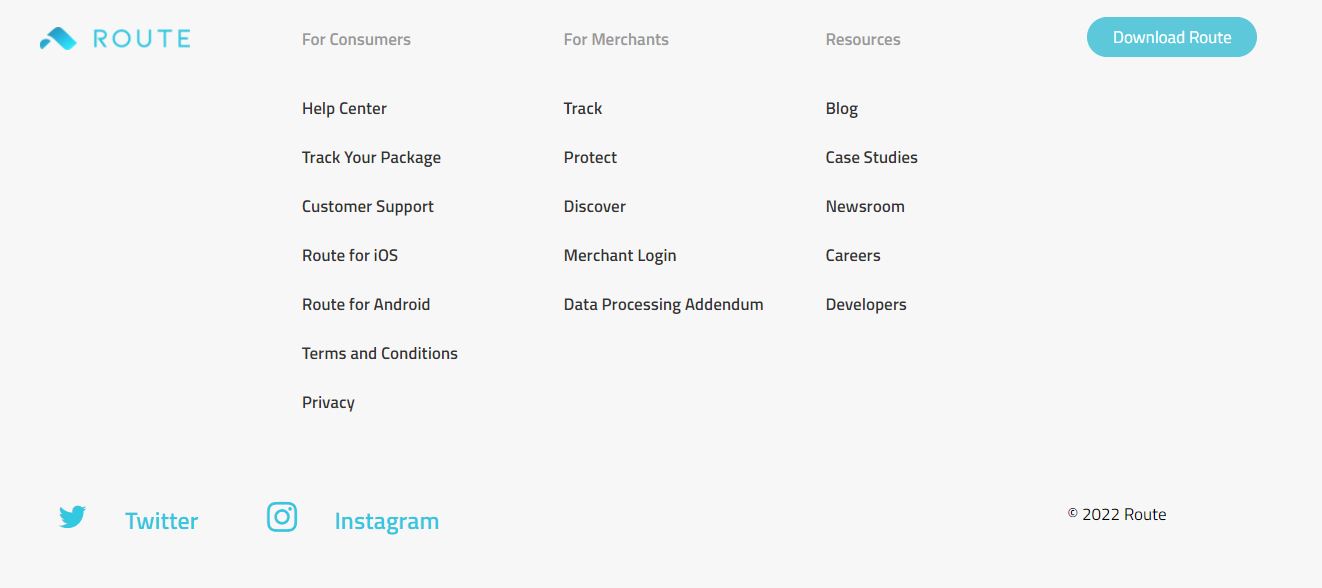 Route product / service