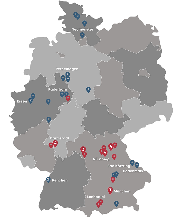  Freiburg
- Karte mit Standorte