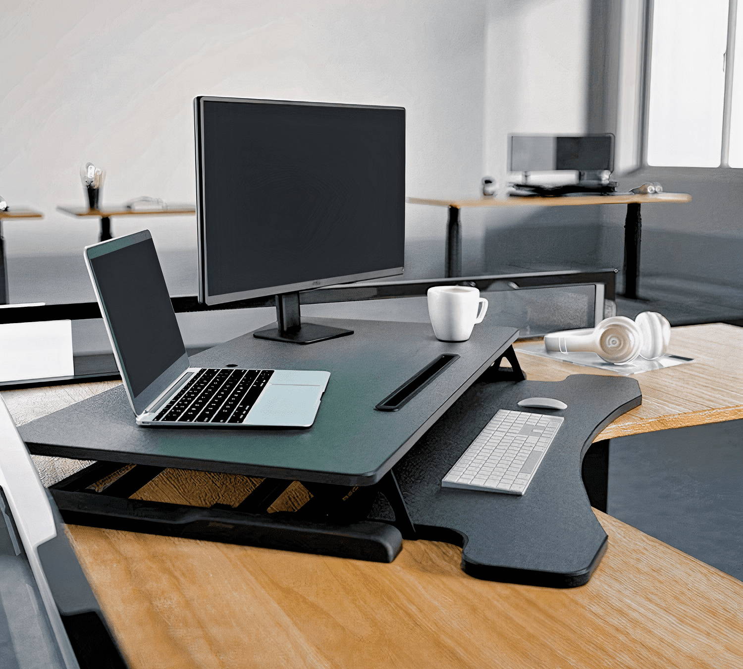 Desk Riser, Affordable Standing Desk Converter, Height Adjustable Sit to Stand Desk