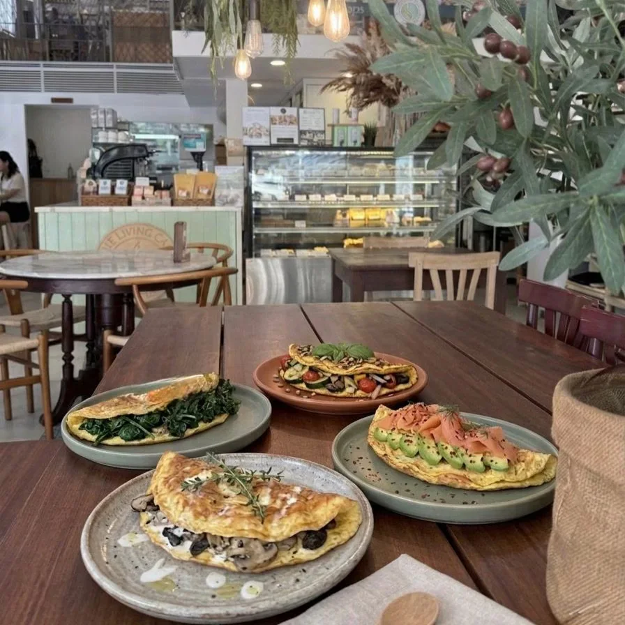 The Living Café brunch spread