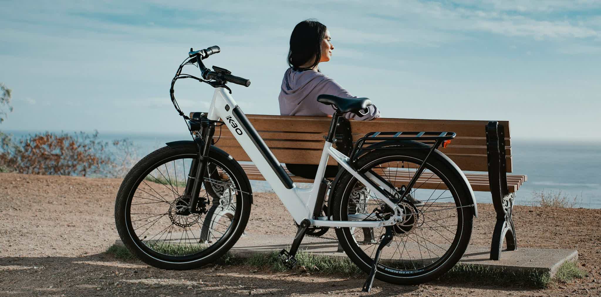 bateria electrica de una ebike en la rueda trasera