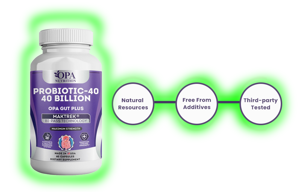 Probiotic-40 natural resources free from additives third party tested