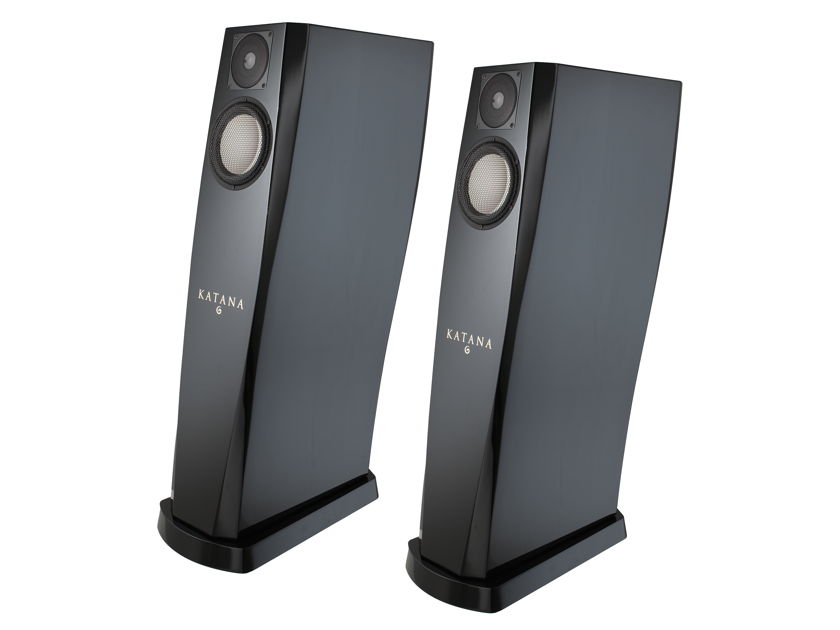 GEMME AUDIO VFlex Katana 2.0 Speakers (Piano Black) – Excellent Condition; 1 yr. Warranty; 70% Off