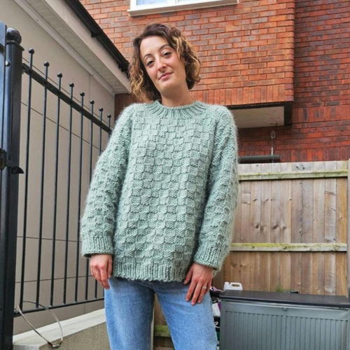 The basket weave sweater - knitting pattern