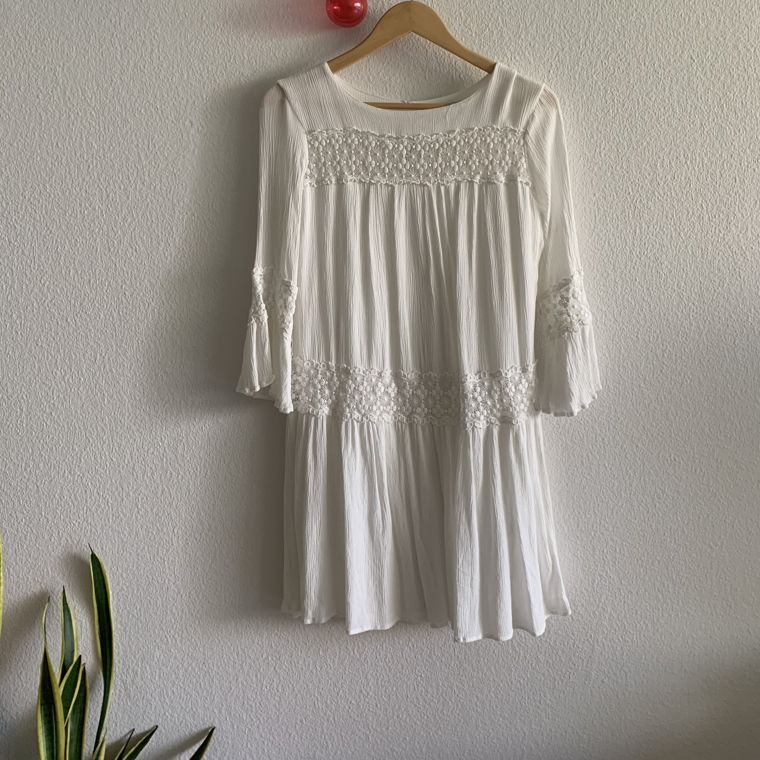 White short dress - Freizeitkleid