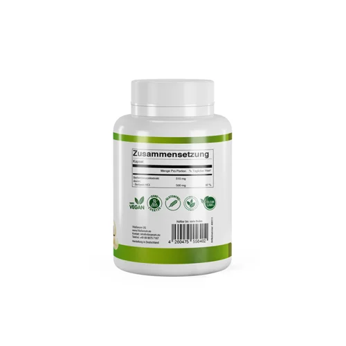 Berberin HCL - Hydrochlorid - 515 mg 90 Kapseln