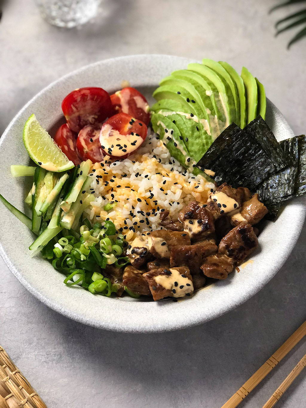 Vegan sushi bowl