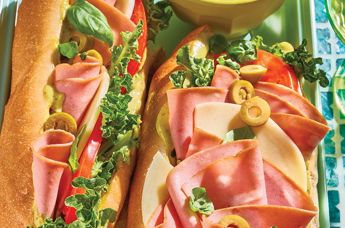 Mortadella Sandwiches with Pistachio Mayonnaise