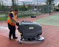 floor scrubber tennis court