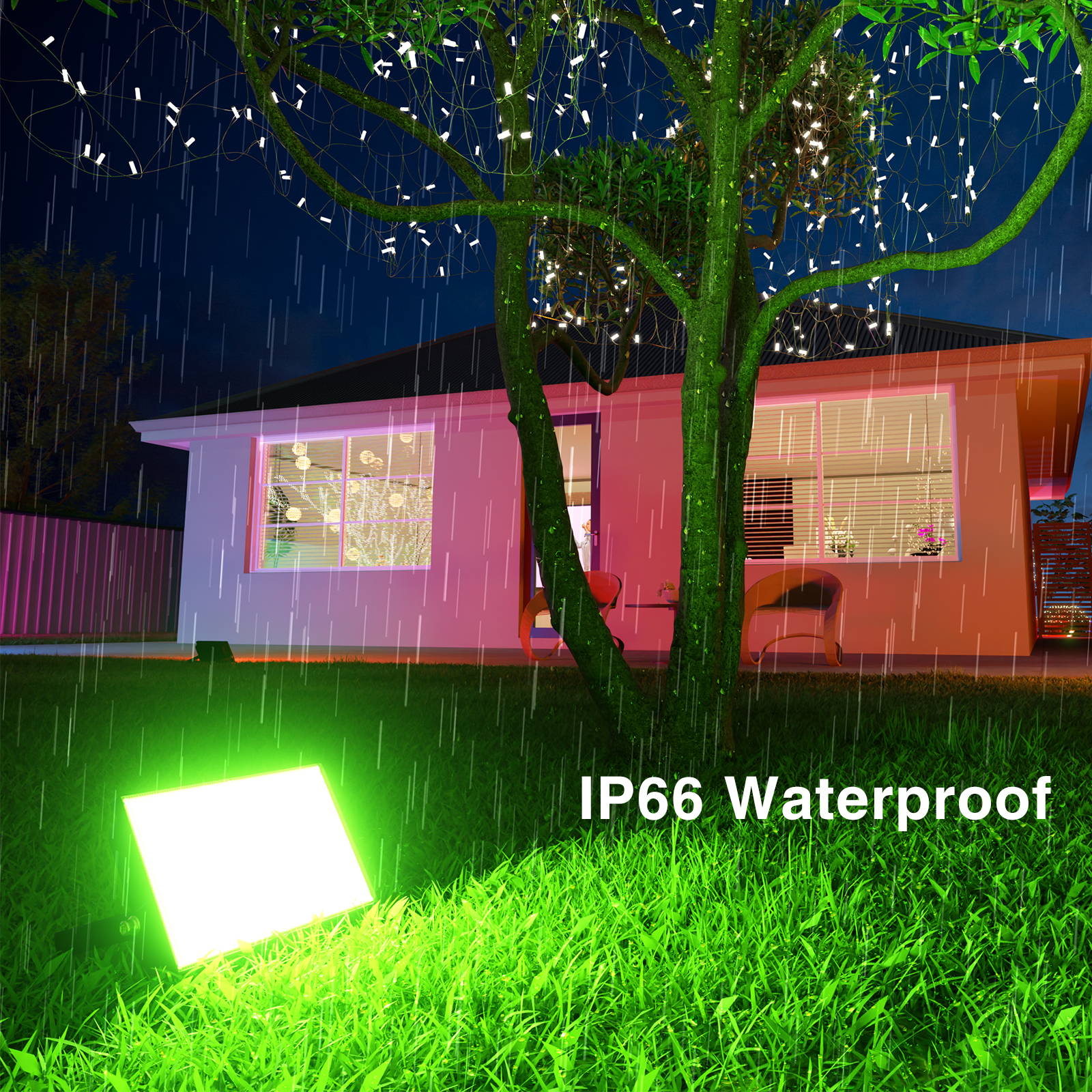 Waterproof Color Changing Flood Light