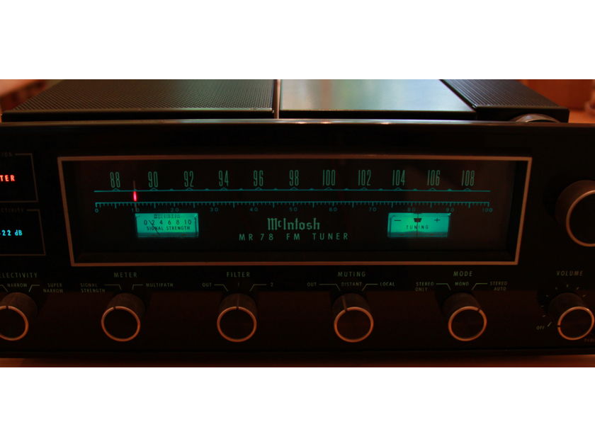 McIntosh FM Tuner MR-78 - Best & Last of the analog tuners excellent condition