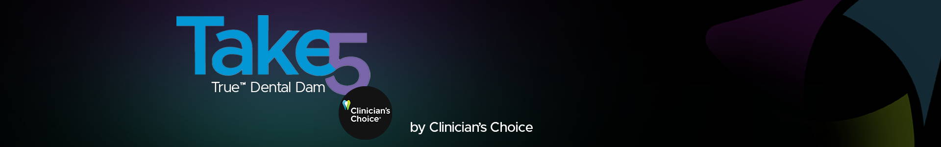 blog banner with Take 5 logo and Clinicians Choice logo