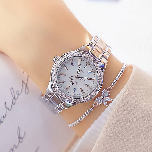 Stylish Ladies Rhinestone Stainless Steel Beautiful Watch