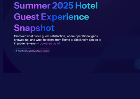 Summer 2025 Hotel Guest Experience Snapshot