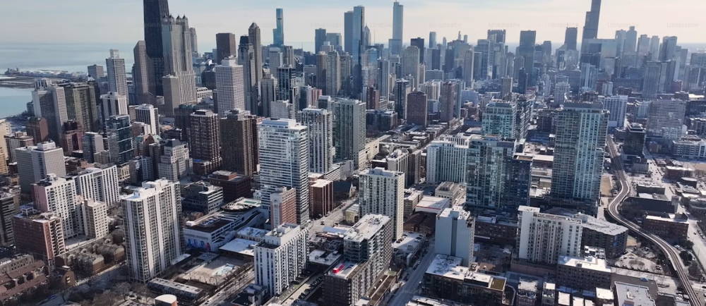 Chicago city skyline