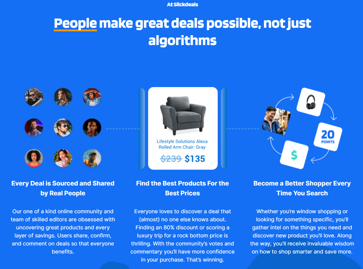 Slickdeals product / service