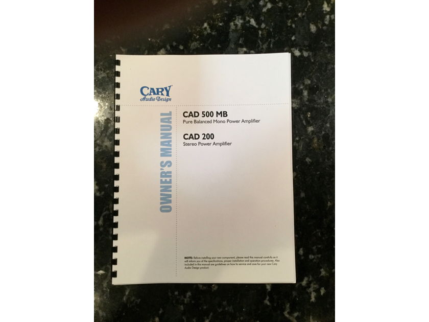 Cary Audio Design CAD-200