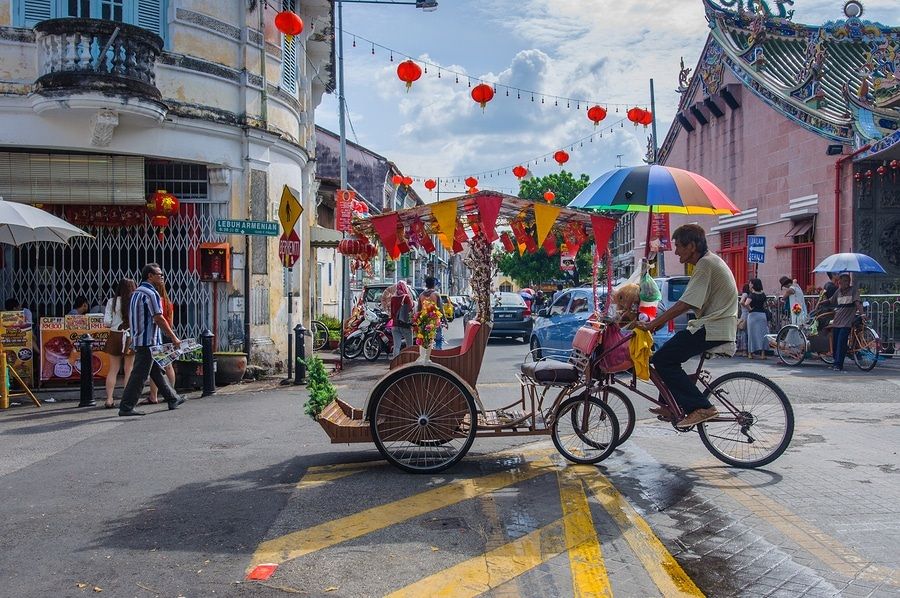 Rent a trishaw in Penang