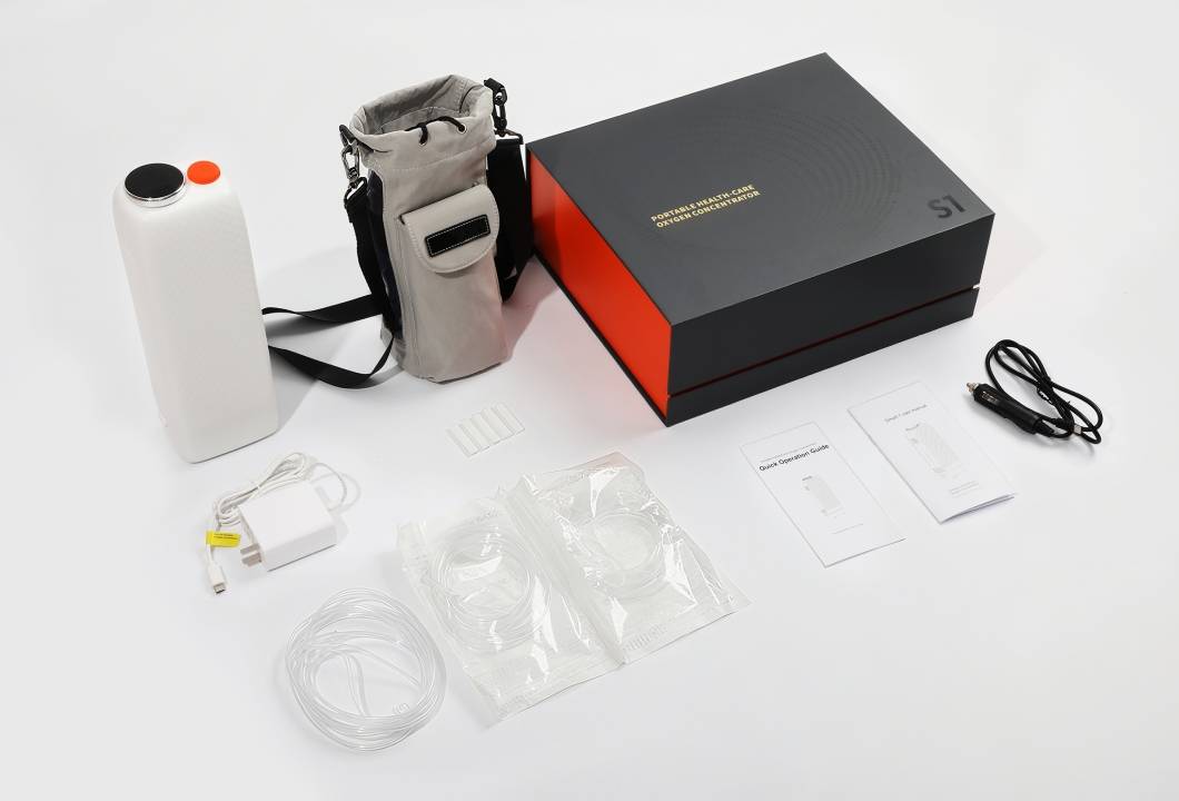 what's included in the mini portable oxygen concentrator package.