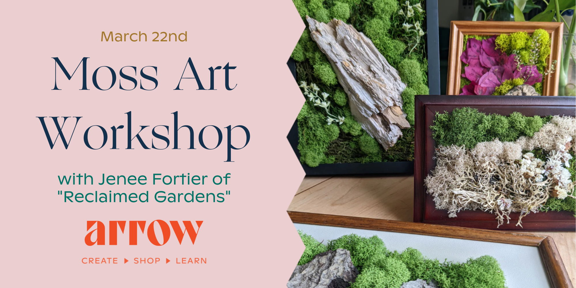 Moss Art Workshop with Jenee Fortier of Reclaimed Gardens promotional image