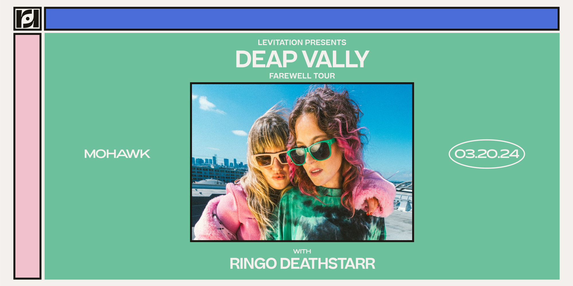 Levitation & Resound Present: Deap Vally - Farewell Tour w/ Ringo Deathstarr at Mohawk promotional image