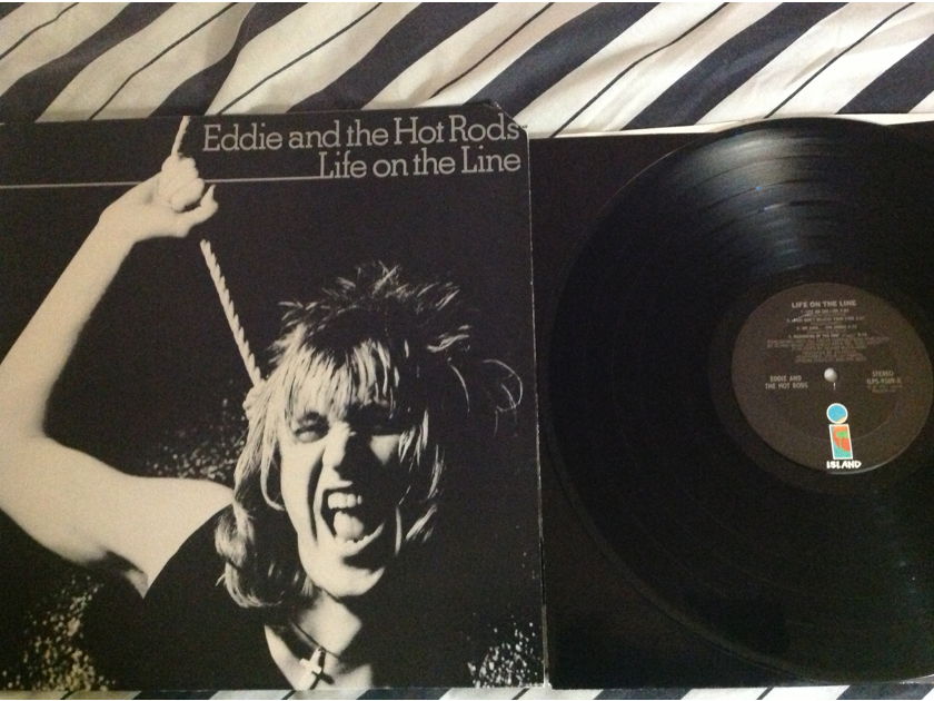 Eddie And The Hot Rods - Life On The Line Vinyl LP NM Island Records Label