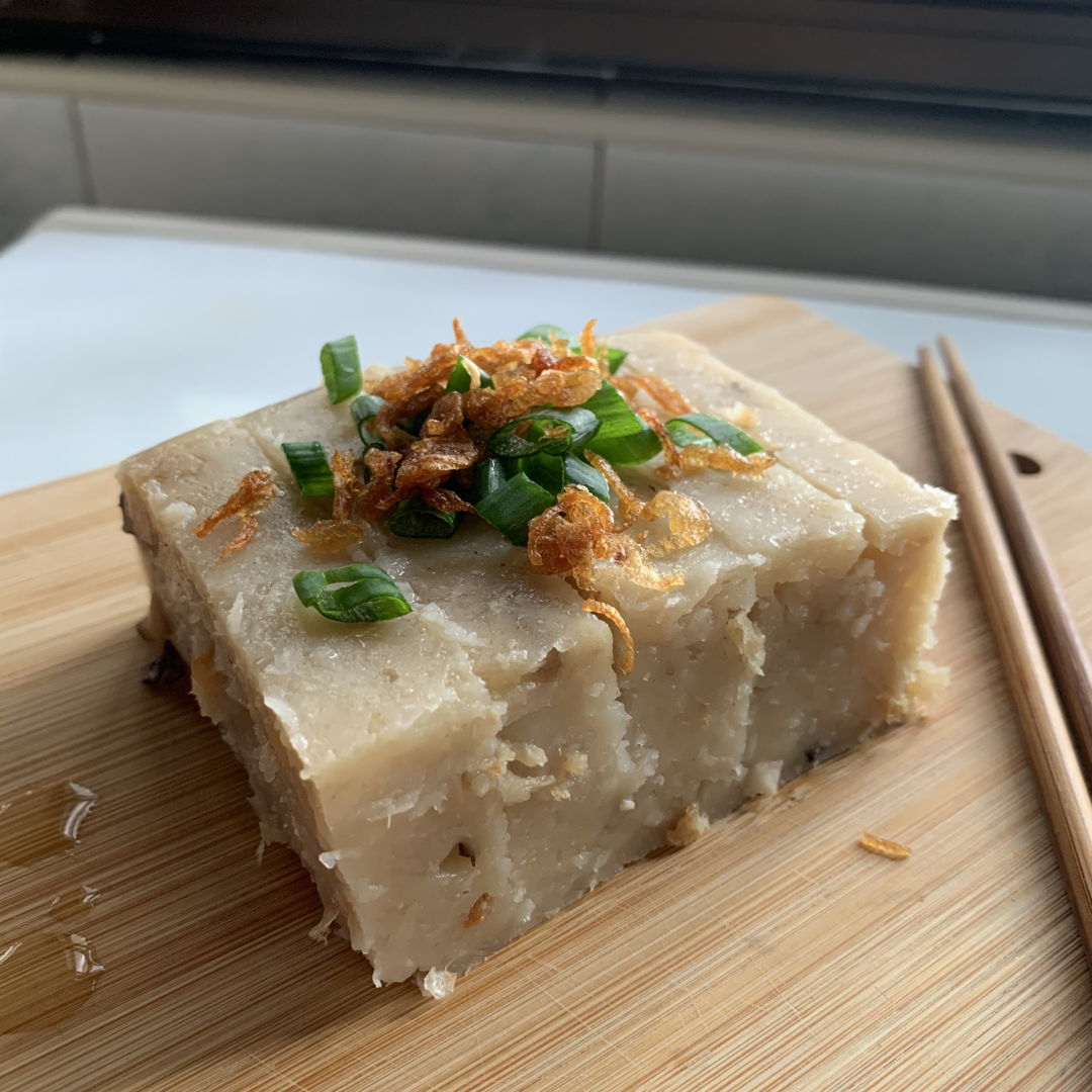 Radish cake is easy to make and less cost ingredients.
